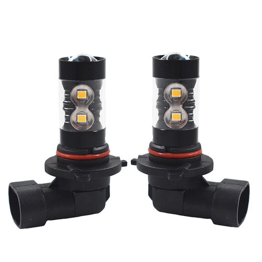 2 x 9006 HB4 LED Fog Lights Bulbs 50W Amber Orange 3000K Fog Light DRL Lamp Bulb
