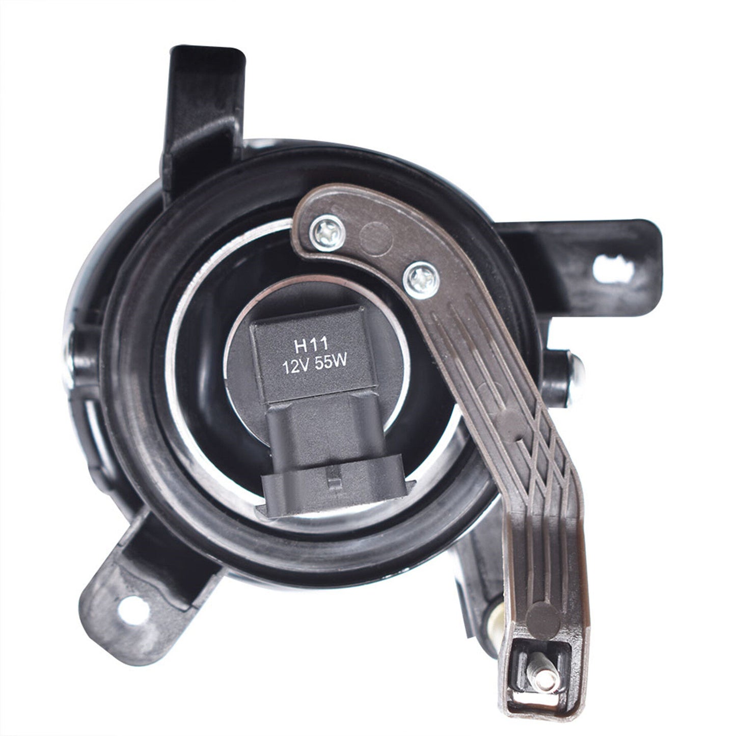 Clear Lens Fog Light Driving Lamp+Bulb Replacement for 2009-2012 Audi A4 S4 B8 Sedan (One Pair, Left + Right)
