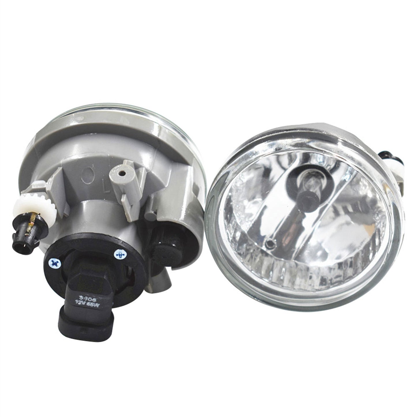 2 Pack Clear Lens Bumper Driving Fog Lights Replacement for Toyota Highlander Echo Prius 2004 2005 2006 2007 8122152070 8121152070