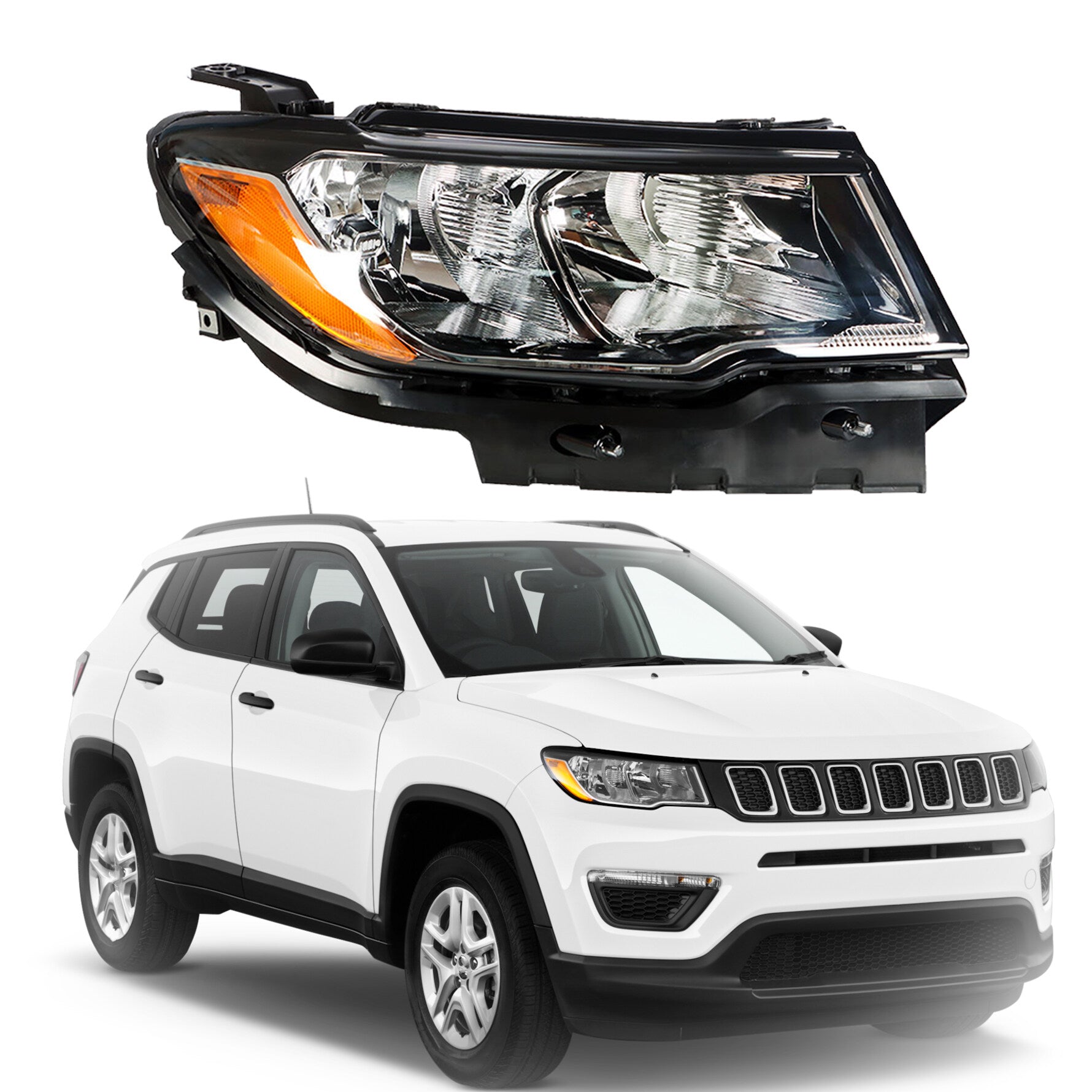LABLT Driver Side Halogen Headlight Assembly For 2015-2021 Chevy Colorado LT/Z71/ZR2 (OEM 84707375)