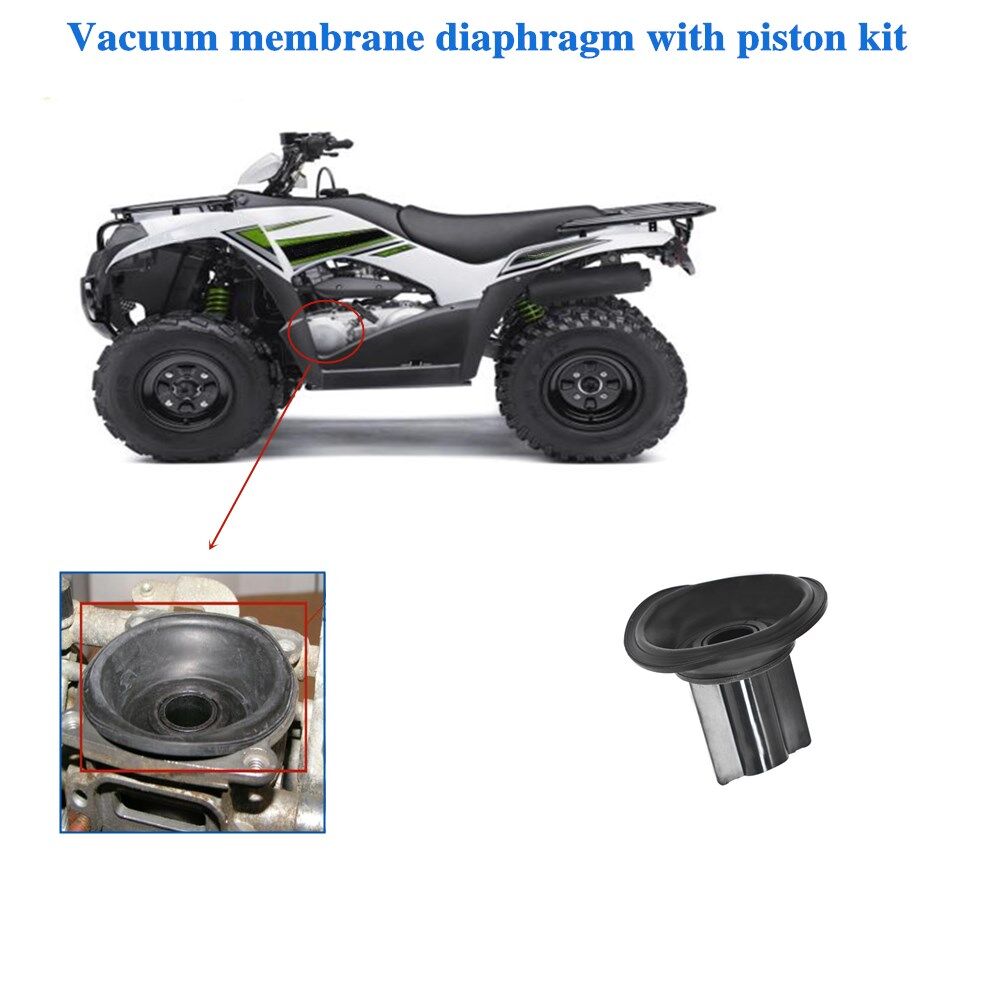 LABLT 1PC Carburetor Diaphragm Carburetor Membrane Vacuum Piston Diaphragm Kit 16126-1226 Replacement for Kawasaki KVF650 KFX 700 Brute Force 650 2002-2013