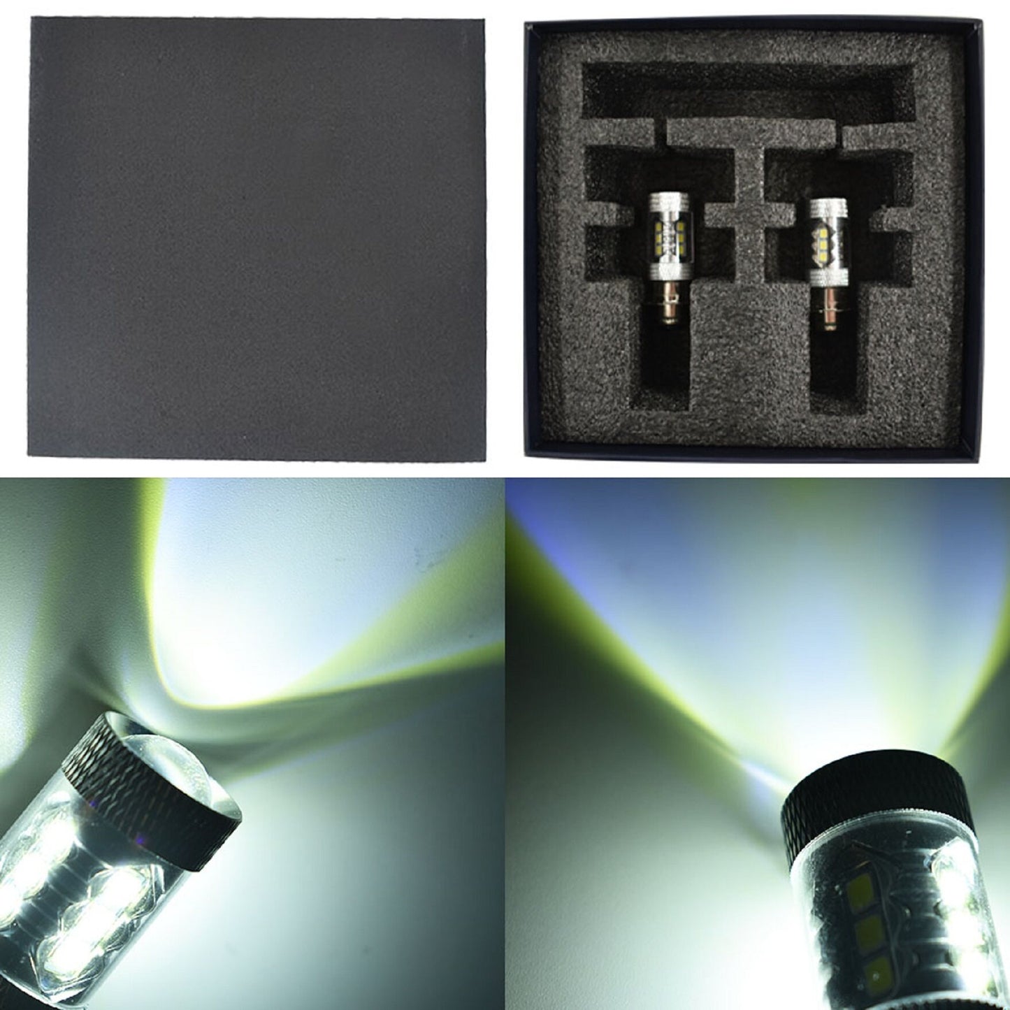 2 Pcs H6 80W motorcycle Super White 6000K LED Headlights Bulbs For Yamaha Headlights Bulbs