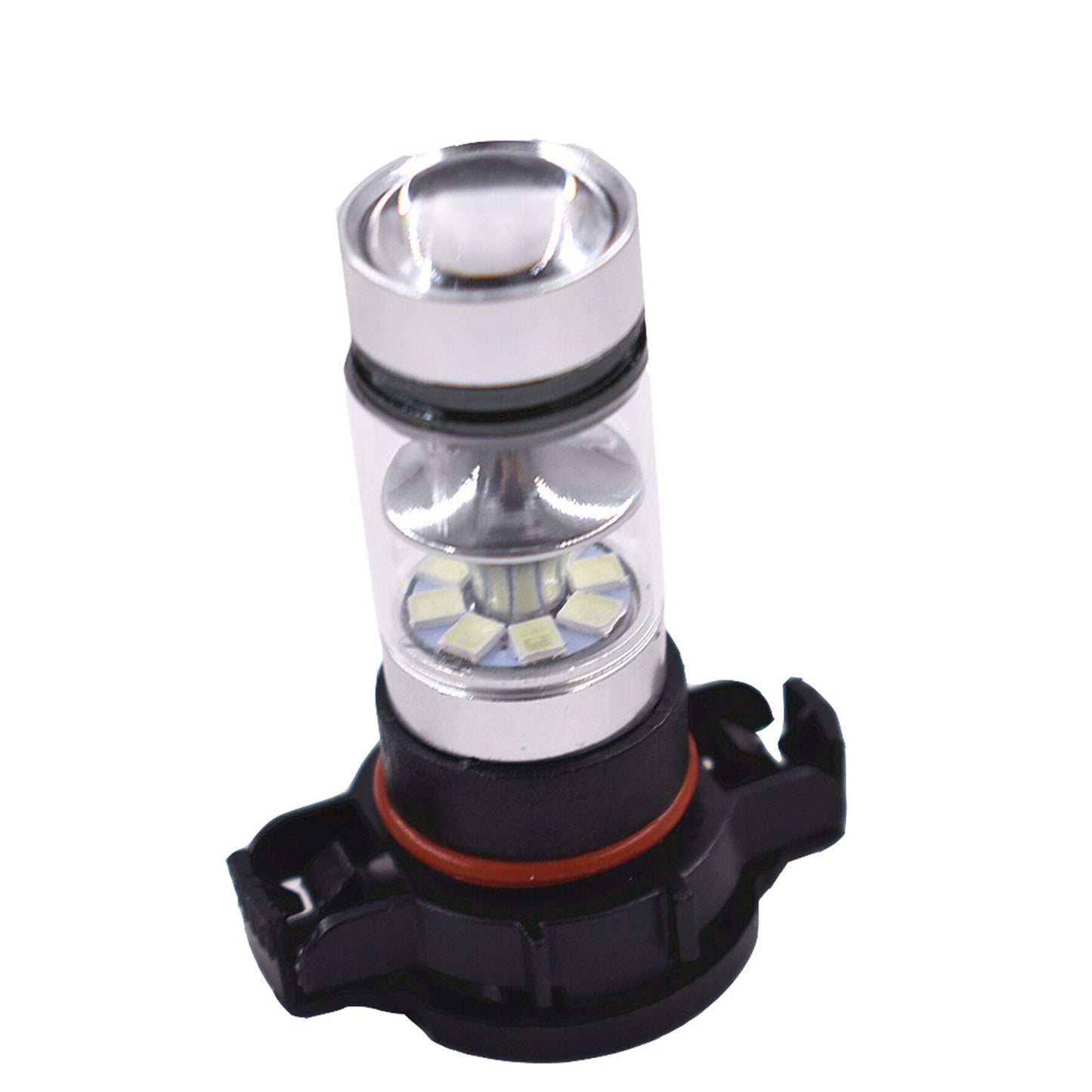 2 PCS H16 5201 5202 9009 PS24WFF 8000K Ice Blue 100W LED Fog Light Driving Bulb DRL