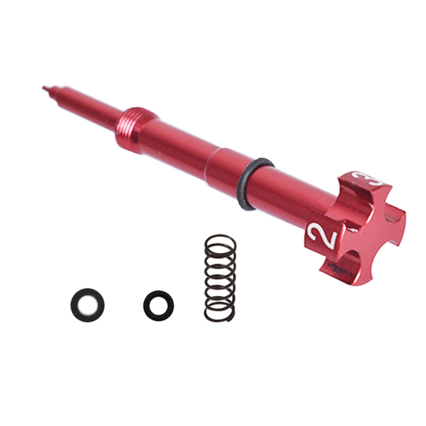 LABLT Universal Motorcycle Air Fuel Mixture Screw Replacement for Keihin FCR Carb Replacement for Yamaha Kawasaki Honda Suzuki Red