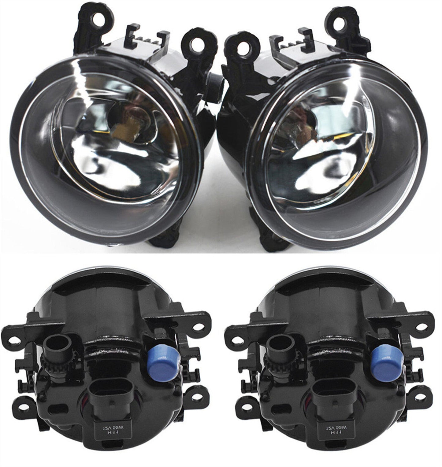 LABLT Fog Lights Assembly Fog Lamp Clear Lens Bumper Lamp Bulbs w/Harness Bracket Kit Replacement for 2012 2013 2014 Ford Focus S SE SEL Titanium