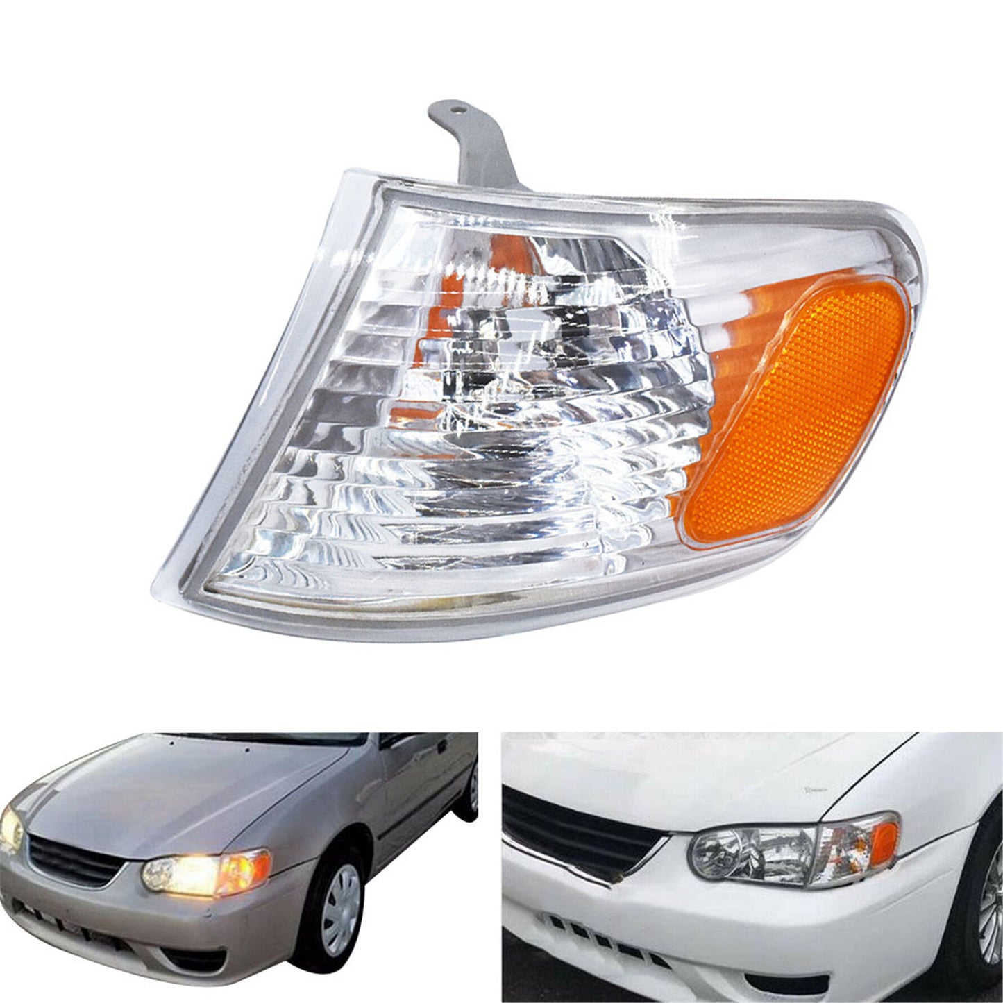 Driver Side Parking/Turn Signal Light Assembly Replacement for 2001-2002 Toyota Corolla