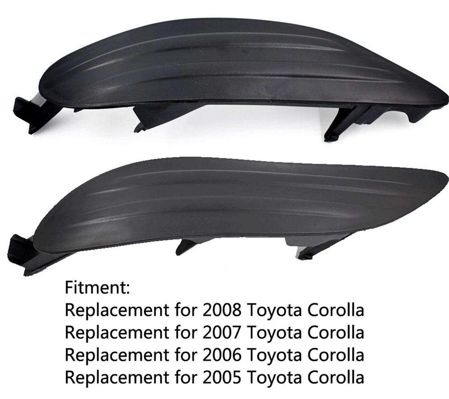 Fog Light Lamp Lens Grilles Covers Replacement Replacement for Toyota Corolla 52128-02200 52127-02170