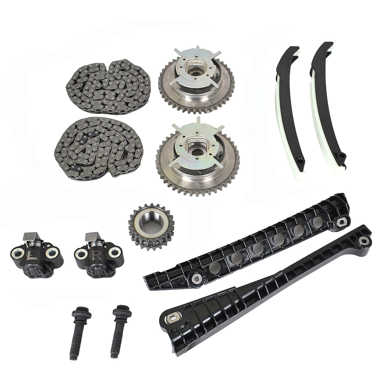 LABLT Timing Chain Kits Replacement for Ford F-150 F-250 Lincoln Expedition Triton 3-Valve 5.4L Cam Phaser 2004 2005 2006 2007 2008 TK6068 G6046VT 3L3E-6C524-FAC 5L3Z-6268-AC