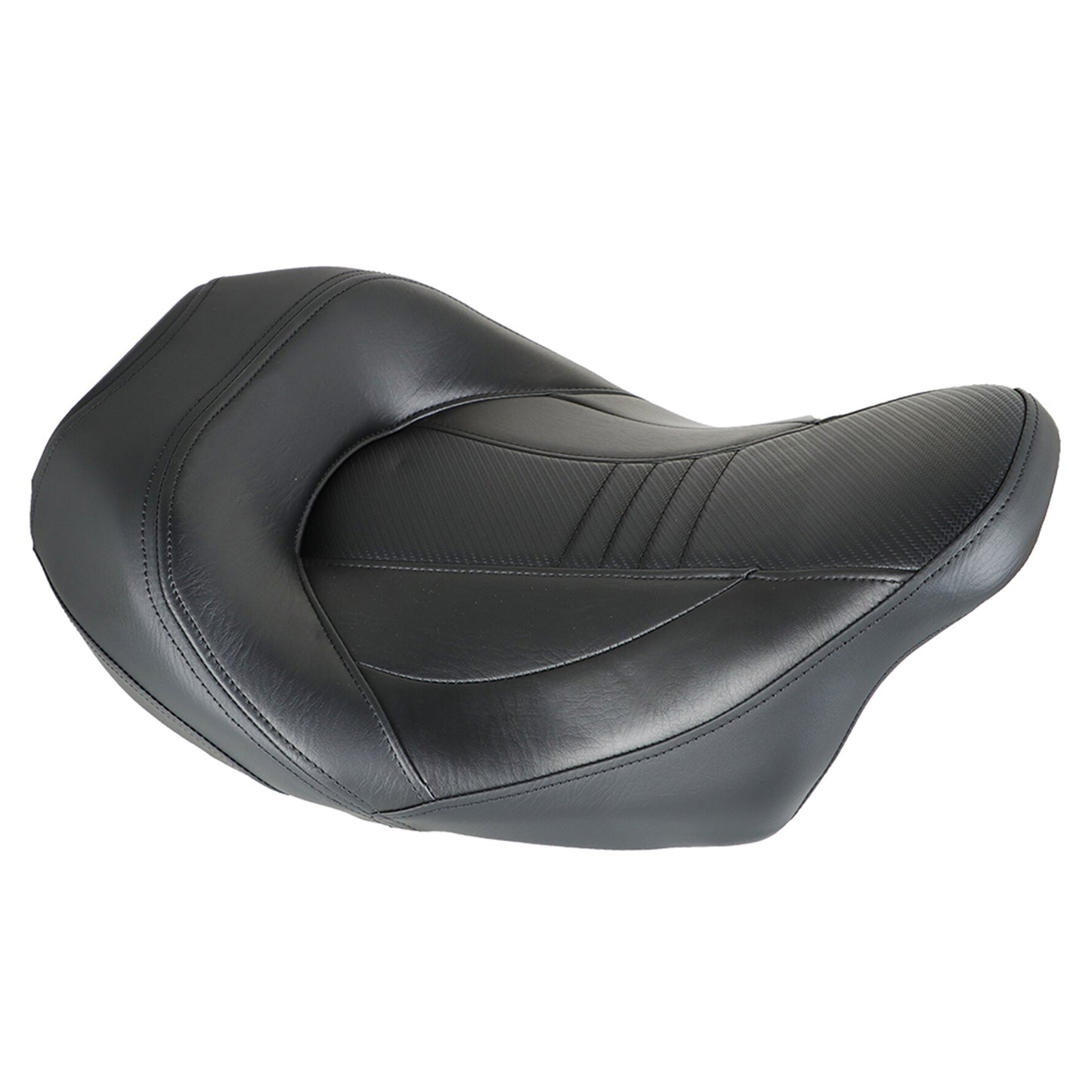 LABLT Motorcycle Complete Rider Passenger Seat Driver Seat Rider Pillion Replacement for 2009-2022 CVO Touring Road King Road Glide Street Glide Electra Glide FLTR BLK T08 Black