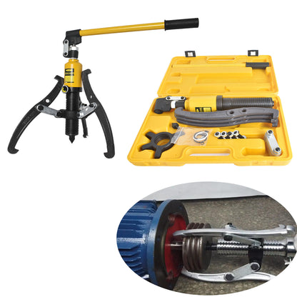 LABLT 5 Ton Hydraulic Gear Puller 3 Jaw Puller Set Hydraulic Bearing Puller 3 in 1 Pump Oil Drawing Machine