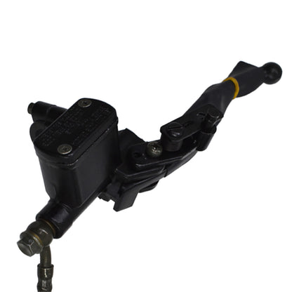 LABLT Motorcycle Hydraulic Rear Disc Brake Caliper Master Cylinder System w/ Pad Replacement for 150cc 250cc Quad Dirt Bike ATV