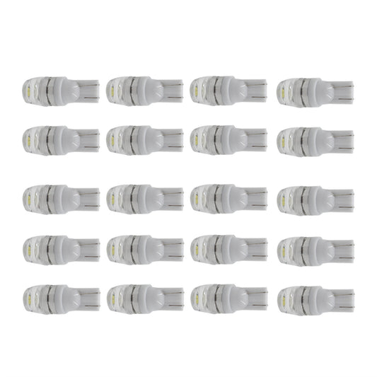 20 PCS 6000K White 1W 2323 T10 194 168 Wedge LED Bulbs White LED Interior Car Lights Bulbs Fit for Dome Map License Plate Light 2323 Chipsets