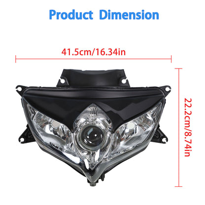 LABLT Front Headlight Motorcycle Headlight Replacement for Suzuki GSXR 600 2008-2010 GSXR 750 2008-2010