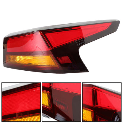 LABLT Tail Light Assembly Brake Signal Stop Lamp Replacement for 2019 2020 Nissan Altima Outer Red Right Passenger Side Taillight Assembly