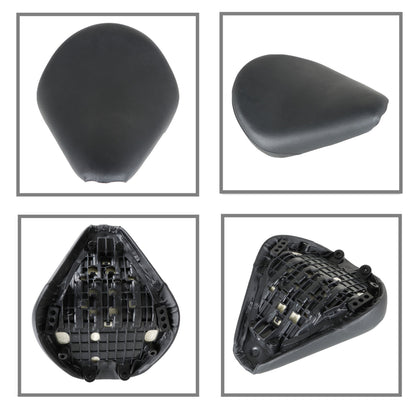 LABLT Motorcycle 12 Solo Seat Complete Universal Cushion Black Replacement for 2017-2021 Honda Rebel 300 500