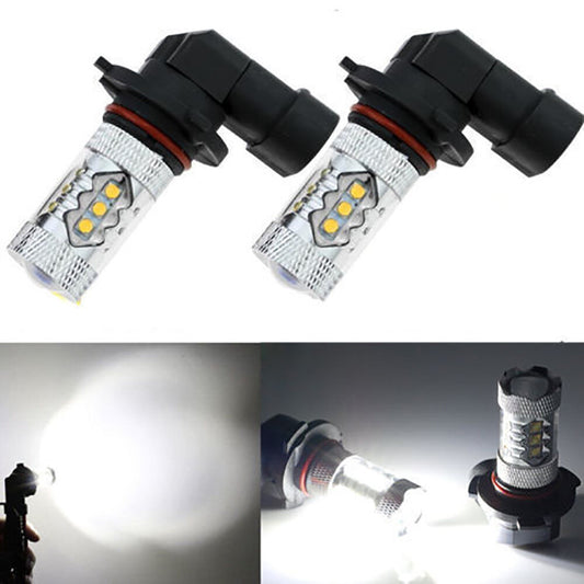 2pcs H10 9145 80W LED 6000K White Headlights Bulbs for Can-Am Maverick Max 1000R