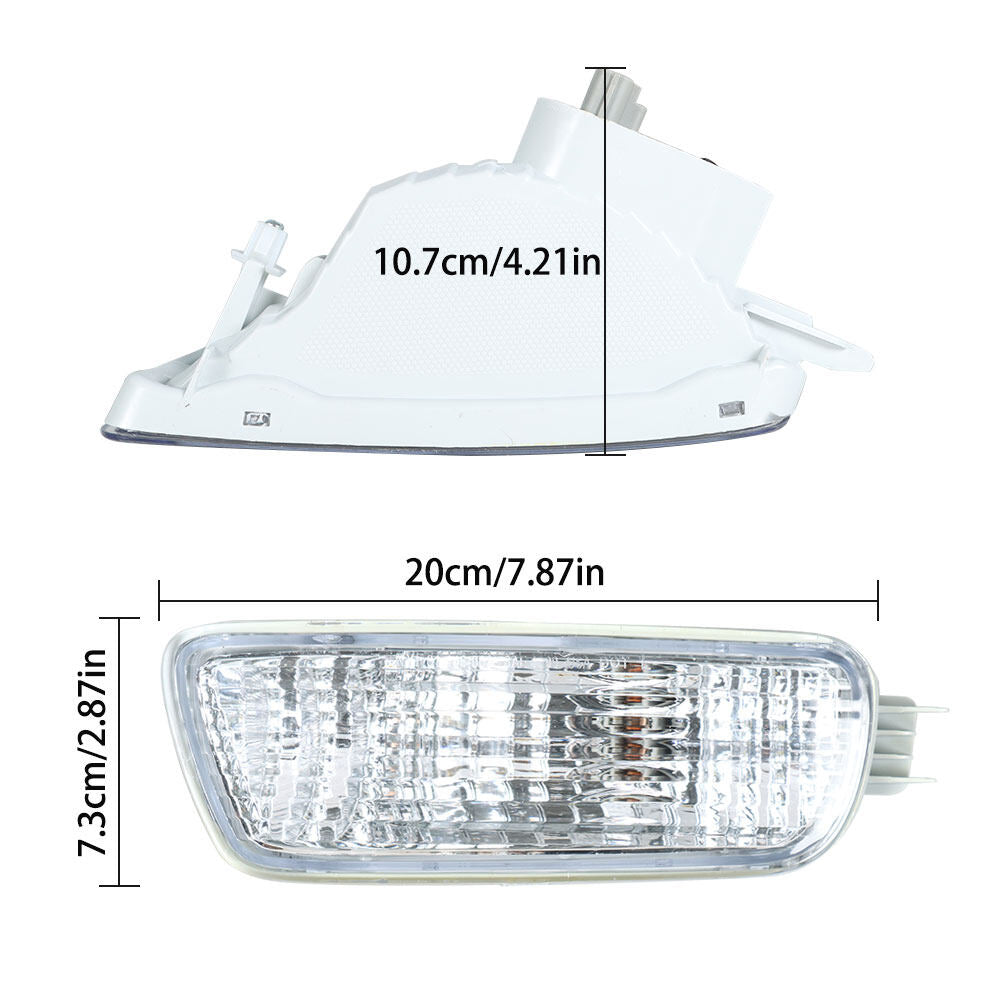 LABLT Two Turn Signal Side Lamps 8151004080 TO2531140 8152004080 TO2530140 Replacement for Tacoma Truck 2001-2004