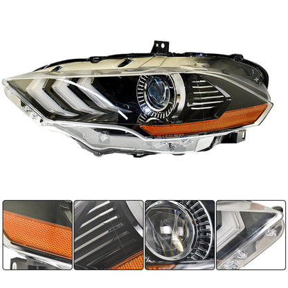 LABLT Headlights Front Head Lamps Replacement for 2018-2020 Mustang Headlight Assembly Projector Left Driver Side