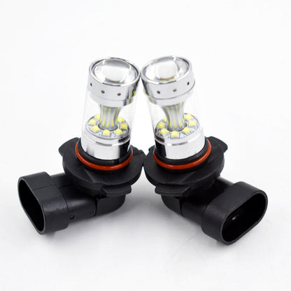2 Pcs H10 9145 100W 6000K White LED Fog Lights Bulbs Fit for Ford F150 2002-2016