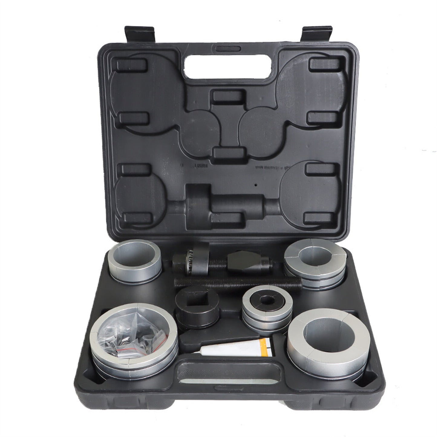 Hydraulic Tube Expander Kit 1-5/8 to 4-1/4 Size 10 T Manual Hydraulic Hose Stretcher with 4 Dies and 2 Storing Case for Copper Aluminum Tubes in Car Repairing 78835 17350