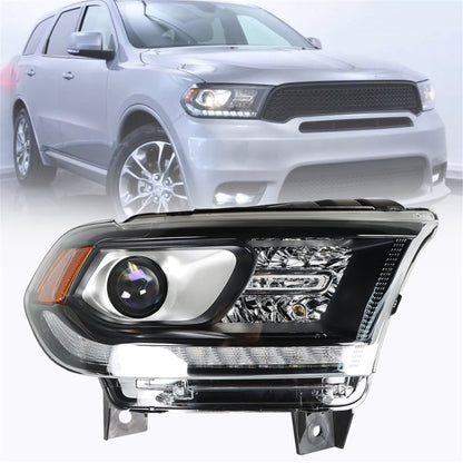 LABLT Headlight Assembly HalogenType Replacement for 2016-2020 Durango Clear Lens Right Passenger Side