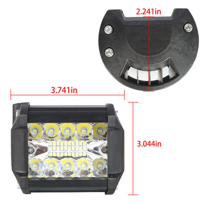 LABLT 2Pcs 580w 4-inch Combined LED Work Light Spot Replacement for Truck SUV ATV Boat Pickup