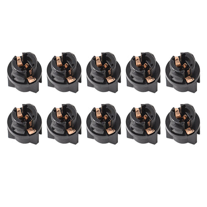 LABLT 10 Pieces T5 Twist Socket For Instrument Panel Cluster Plug Lamp Dash Light Bulb T5 17 18 27 37 58 70 73 74 79 85 86 206 207 286 306 307 308 406 407 2721