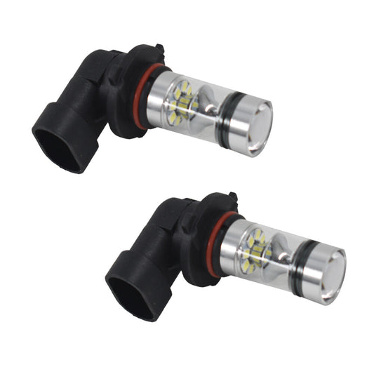 2 x H10 9145 LED Fog Lights Bulbs 100W Extremely Bright 6000K White Fog Light Lamp Bulb Driving Projector DRL Bulbs