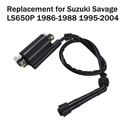 LABLT Motorcycle Ignition Coil Replacement for Suzuki Savage LS650P 1986-1988 1995-2004 1987 1988 1995 1996 1997 1998
