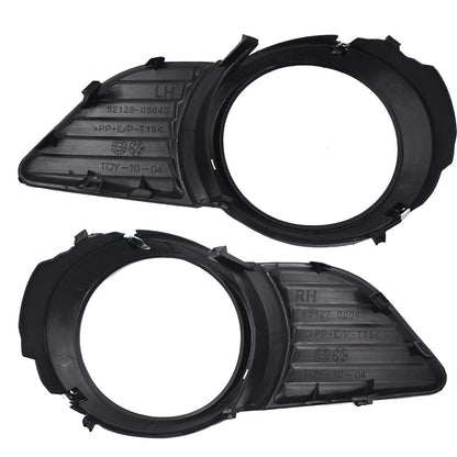 Pair Front Fog Light Lamps Frame Cover Trim Replacement for Toyota Sienna XLE LE 2011-2015