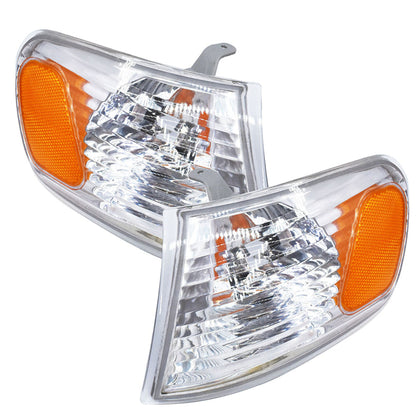 LABLT A Pair Left Right Side Corner Marker Turn Signal Lights Replacement for 01-02 TOYOTA COROLLA