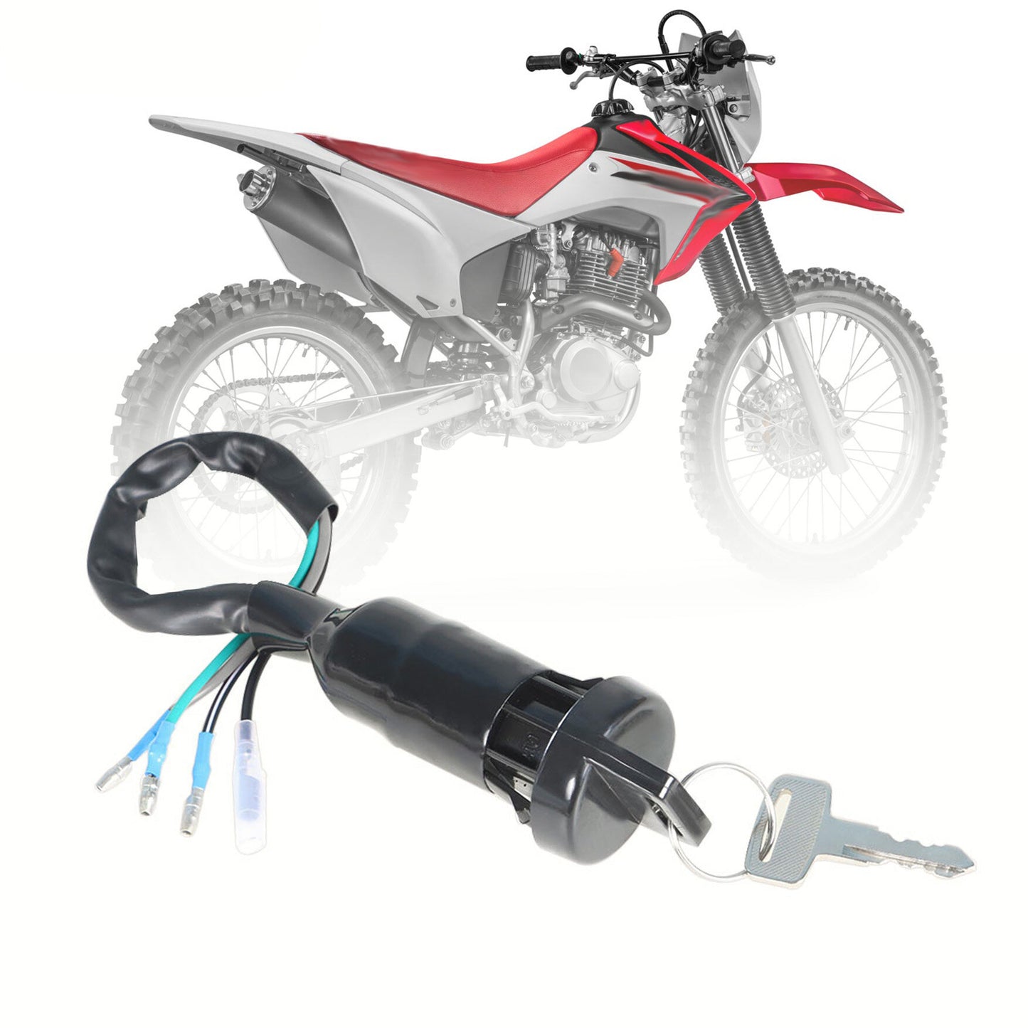 LABLT Motorcycle Ignition Switch w/ Key Replacement for Honda CRF230F 2003 2004 2005 2006 2007 CRF 230F