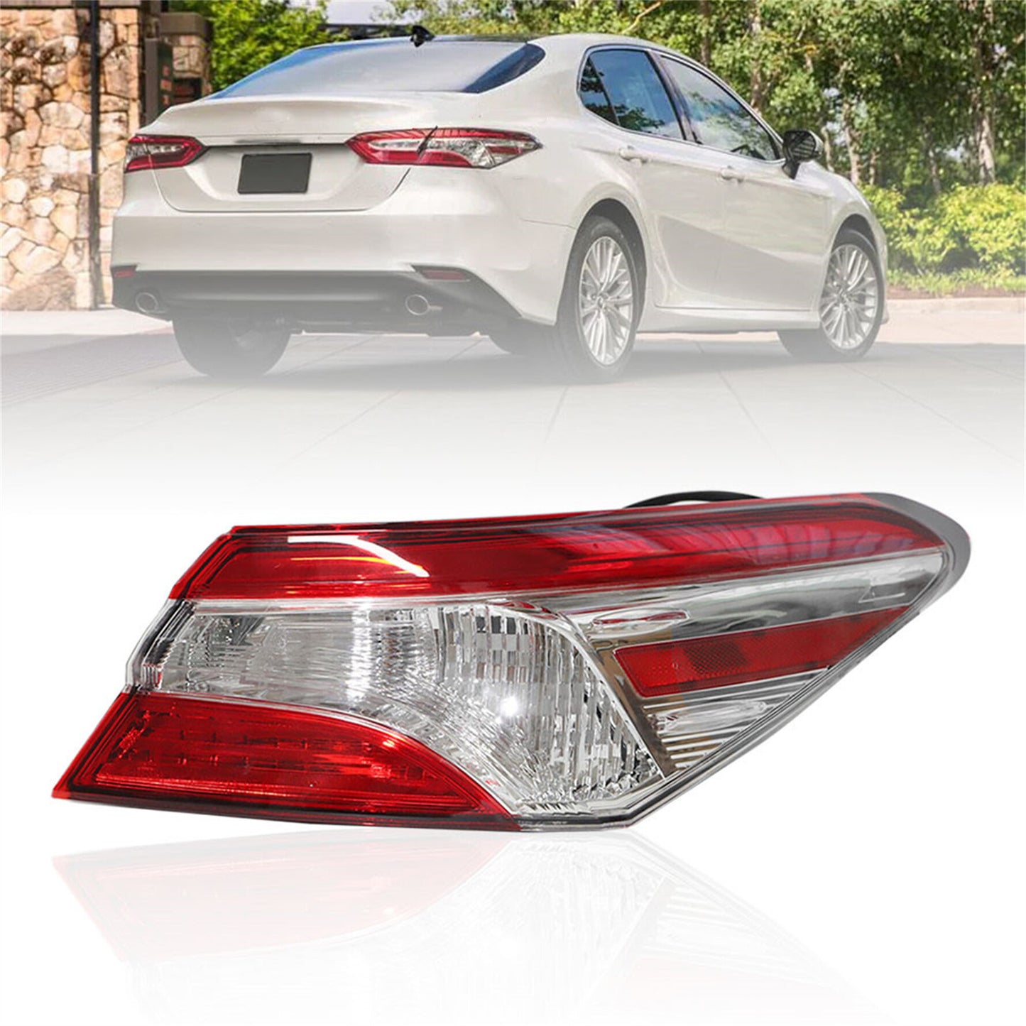 LABLT Tail Lights Cover Brake Lamp Car Parts Replacement for 2018 2019 2020 Toyota Camry 8155006720 Taillights Right Side