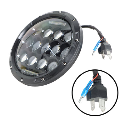 LABLT Headlamps for 7 Inch Round LED Headlights 75W Headlamp with Daytime Running Light DRL High Low Beam Replacement for Wrangler JK TJ LJ Motorcycle with H4 H13 Adapter 2PCS