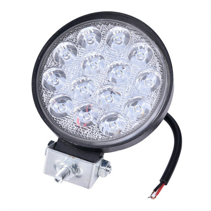 2PCS 42W Led Work Light Led Light Bar Flood Round Lights Off-Road Lights Led Lights Fit for Trucks Off-Road Vehicle ATV SUV UTV 4WD Jeep Boat Tractor/Spot