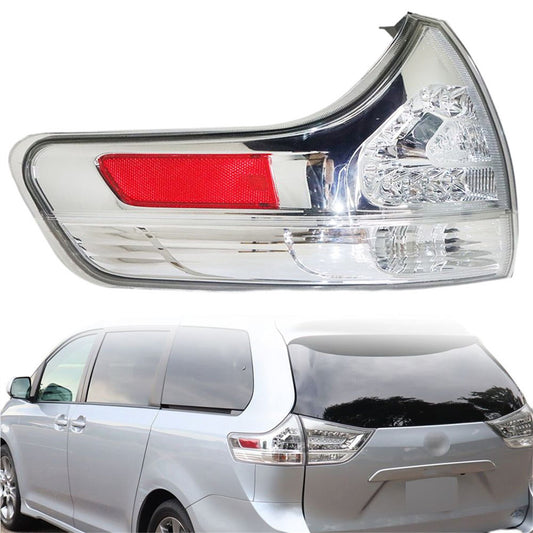 LABLT Car Tail Light Rear Brake Light Reverse Lamp Replacement for 2011-2015 Toyota Sienna 8156008040 Left Outer Tail Lights Cover Brake Stop Turn Signal Driver Side