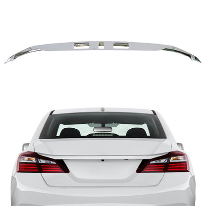 LABLT Rear License Garnish Chrome Trim Trunk Molding Replacement for Honda Accord Sedan 2016-2017 74890T2GA11