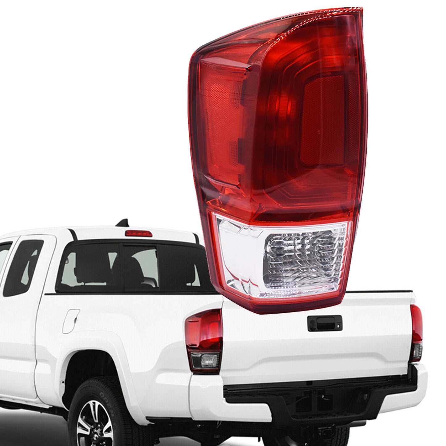 Driver Side Rear Tail Light Brake Lamp Assembly Replacement Left Tail Light Fit for Toyota Tacoma SR SR5 Base 2016 2017 8156004170 TO2800197