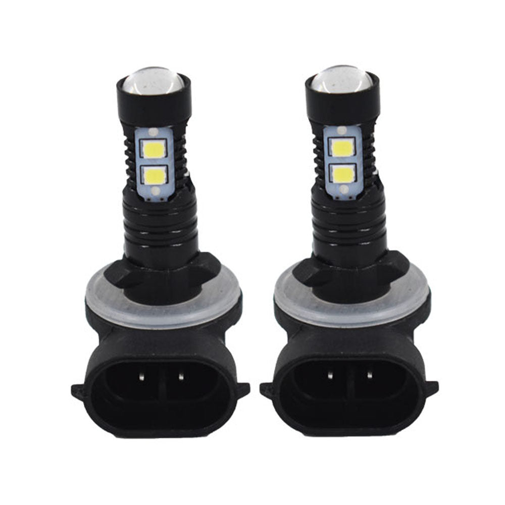 50W 881 889 6000K Super White High Power LED Fog Driving Lights Bulbs Pack of 2