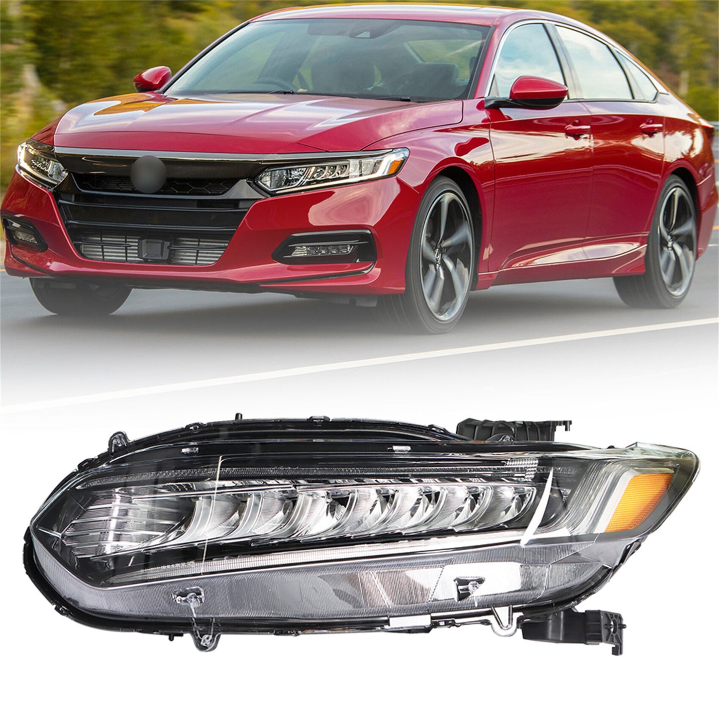 LABLT Headlights Replacement for 2018-2021 Honda Accord Full LED Headlight Headlamp Left Driver Side