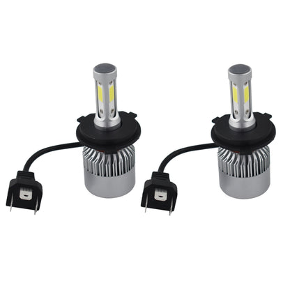 LABLT 2 Pcs H4 9003 HB2 6000K White LED Headlight Bulbs F-S2 Series 72W 8000lm with Hi-Lo Beam LED Conversion Kits