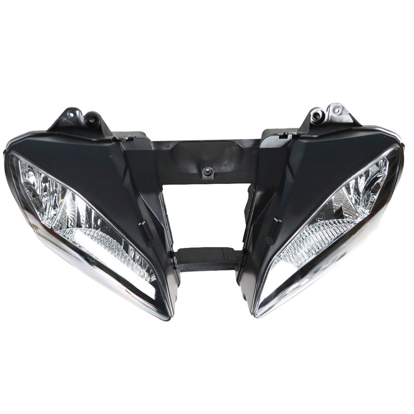 LABLT Black Front Headlight Motorcycle Headlamp Replacement for Yamaha YZF R6 YZFR6 2006 2007