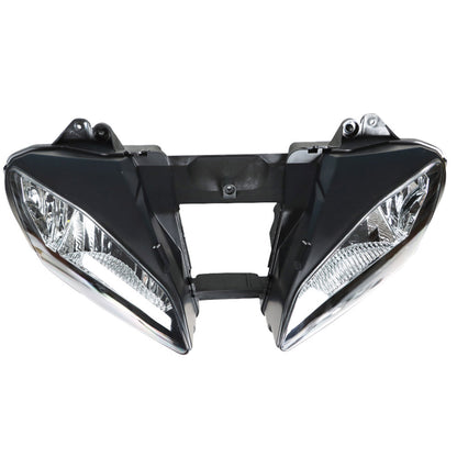 LABLT Black Front Headlight Motorcycle Headlamp Replacement for Yamaha YZF R6 YZFR6 2006 2007