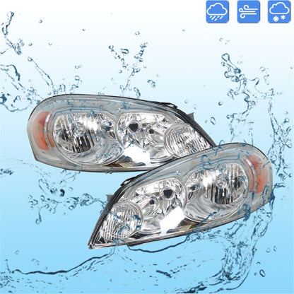 LABLT Headlights Front Head Lamps Replacement for 2006-2013 Chevrolet Impala 2014-2016 Chevrolet Impala Limited 2006 2007 Chevrolet Monte Carlo Headlight Assembly Projector Driver and Passenger Side