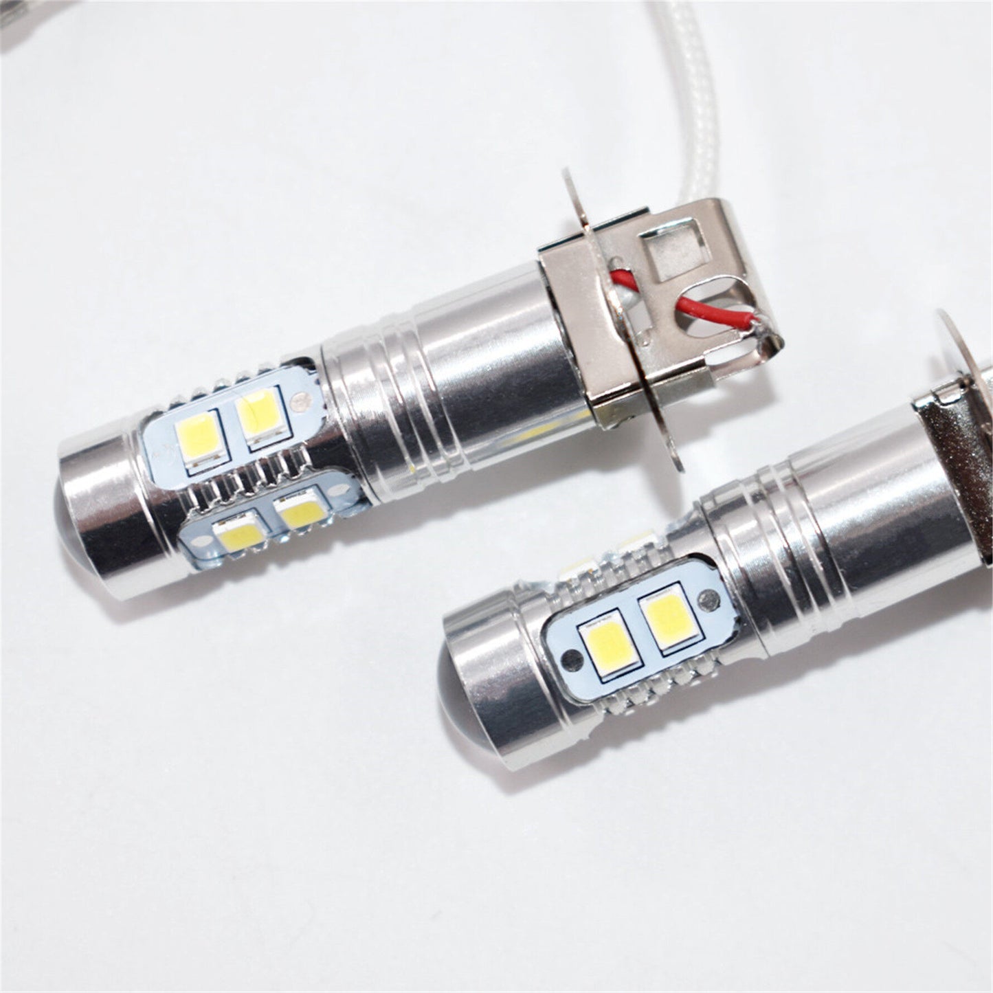 2 PCS H3 50W High Power LED 6000K White Fog Lights Fit for 01-04 Toyota Corolla