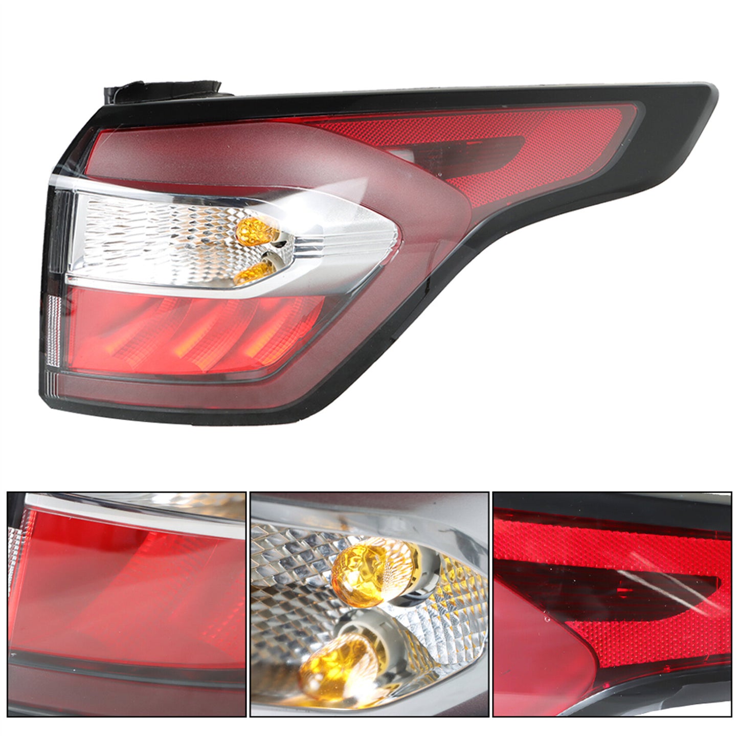 LABLT Rear Tail Light Assembly Taillight Replacement for Escape Kuga Right Side Rear Brake Lamp Assembly 2017 2018 2019 Brake Light Bulb GJ5Z-13404-C