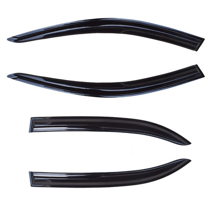 LABLT Outside 4 Pieces Black Window Vent Visors Shade Sun Rain Wind Guards Deflectors Cover Acrylic Replacement for Toyota Corolla 2003 2004 2005 2006 2007 2008