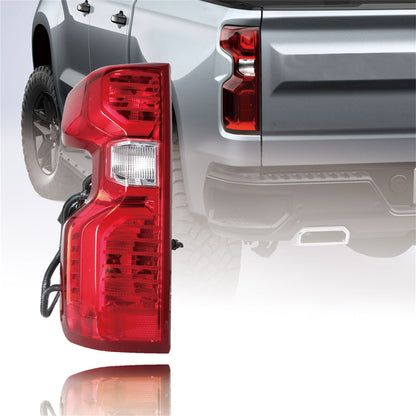 LABLT Tail Lights Brake Lamps with Bulb Replacement for 2019 2020 2021 Silverado 1500 Left Side 84752978 Taillights Assembly Red Lens GM2800308