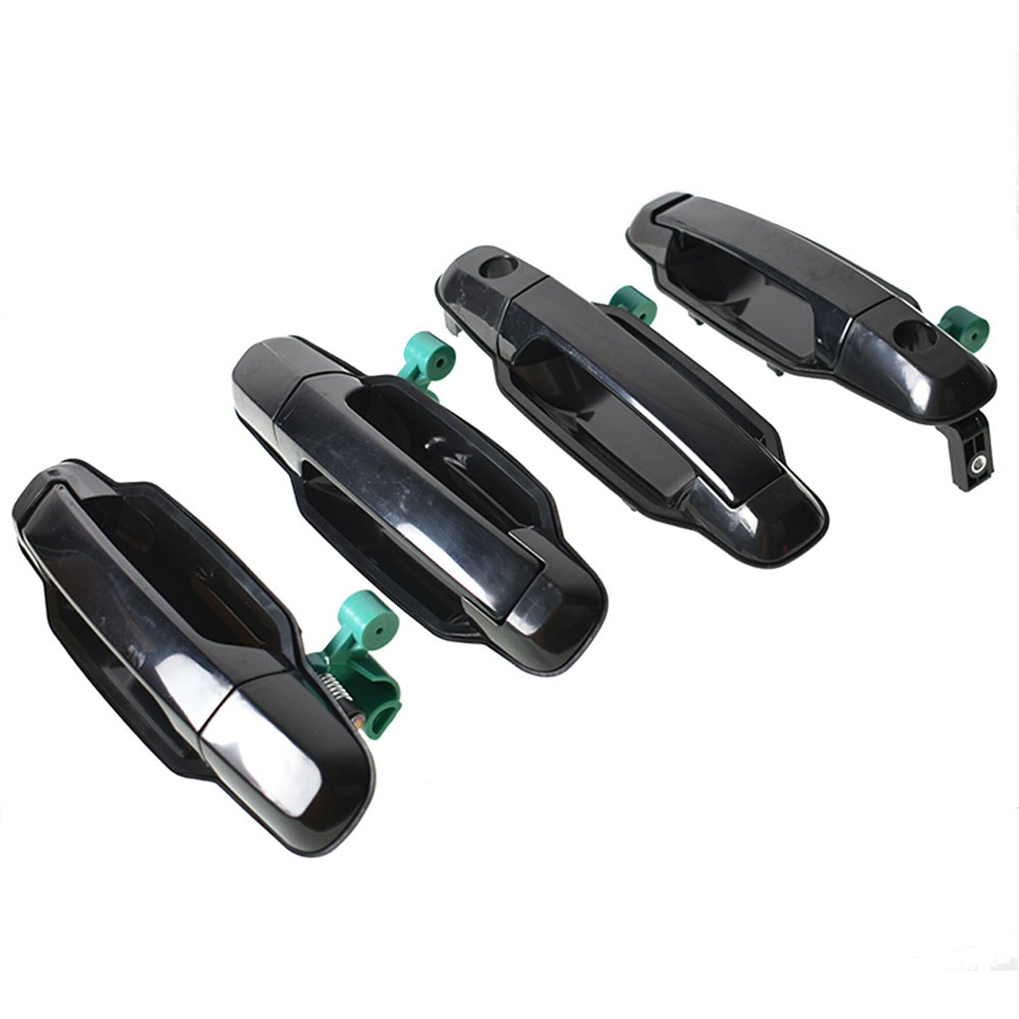 LABLT 4 Pcs Black Plastic Front Rear Left and Right Side Exterior Door Handle Replacement for Kia Sorento 4-Door 2003 2004 2005 2006 2007 2008 2009 KI1311113 KI1310113 KI1521113 KI1520113