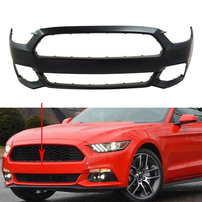 LABLT Front Bumper Cover Primed Replacement for Ford Mustang 2015 2016 2017 Except Shelby Model without Parking Aid Sensor Holes FR3Z17D957AAPTM FO1000704